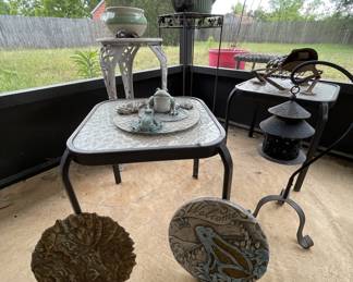 Plant stands, patio tables