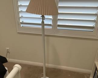 IKEA ÅRSTID Floor Lamp, Nickel Plated/White