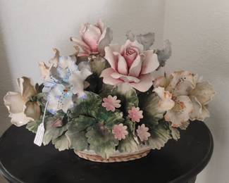 Capodimonte Porcelain Floral Arrangement