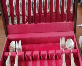 International Silver "Prelude" Sterling Silver Flatware Set in Chest