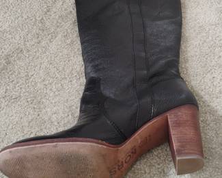 Michael Kors Black Leather Heeled Boots