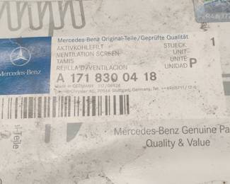 Mercedes-Benz Aktivkohlefilter / Ventilation Screen