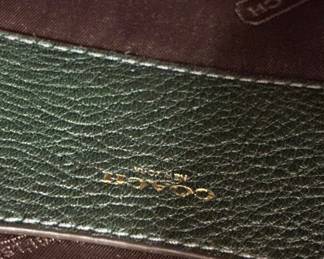 Coach Crosby Push Lock Leather Portfolio