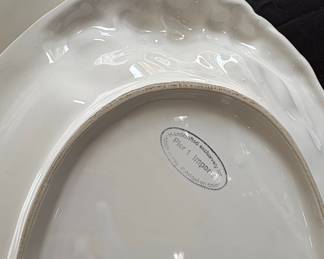 Pier 1 Imports Handcrafted "Grapevine" Punch Bowl Set