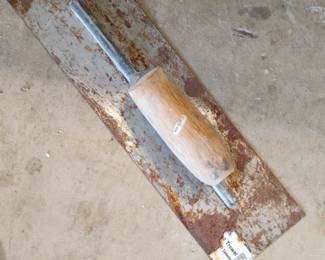 Steel Trowel with Wooden Handle