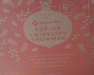 Member's Mark Pop-Up Twinkling Snowman