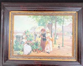 Alfred Augustus Glendening Jr. - "The Flower Seller" print