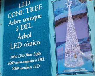 LED Cone Tree with 2000 Micro Lights