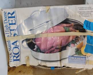 Progressive International Corp. 12 Qt. Stainless Steel High Dome Roaster