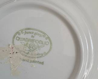 Franco Giorgi by Quadrifoglio Rose Embossed Dinner Plate