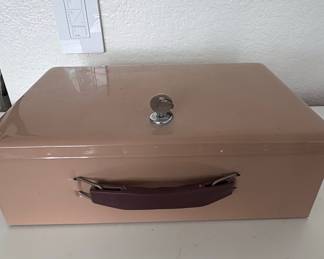 Vintage Rockaway Metal Corp. Cash Box with Key