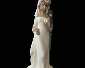 Lladro Porcelain Wedding Couple Figurine