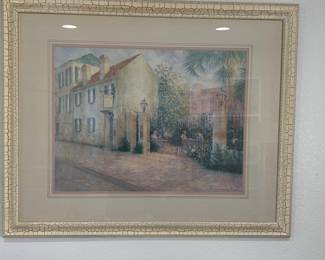 Billie W. Young "Charleston Charm" Watercolor Painting