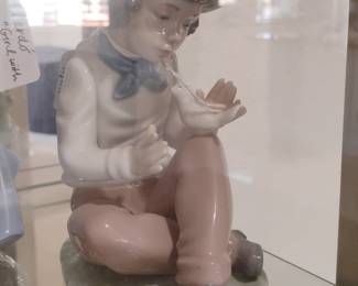 Lladro "Boy with Dove" Porcelain Figurine