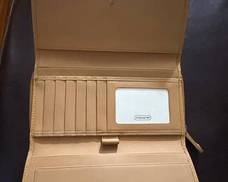 Coach Leather Trifold Wallet
