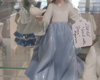 Nao by Lladro Girl with Dove Figurine