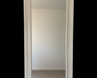 Tall Rectangular Mirror with Fluted Frame