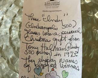 #78	Set of 6 "Indy" Indianopolis 500 Speedway Glasses 	 $40.00 