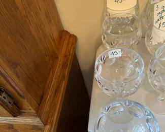 #45	Set of 4 Cut Crystal Wine Goblets	 $45.00 