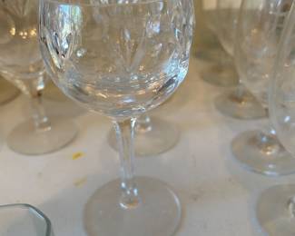 #46	Set of 3 Cut Crystal Wine Glasses	 $30.00 