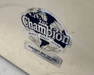 #127	World Finest Juicer by Champion	 $50.00 