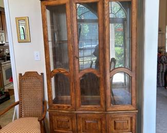 #5	China cabinet w 3 doors and 2 glass shelves 39x13x78"	 $120.00 