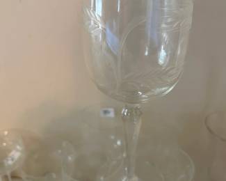 #77	Wheat Etched Set of 7 Wine Glasses	 $35.00 