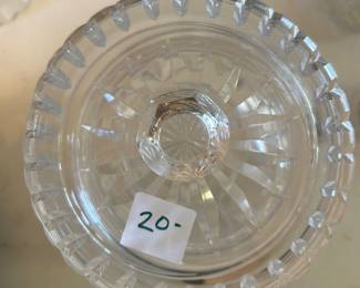 #50	Crystal Biscuit Jar - 5x6	 $20.00  #51	Crystal Biscuit Jar - 5x6	 $20.00 