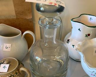 #52	Krosno Heavy Crystal Decanter	 $25.00 