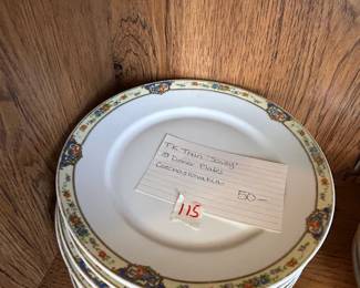 #115	TK Thun "Savoy" 10 Dinner Plates Czechoslovakia	 $50.00 