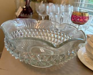 #72	Crystal Fluted Top Bowl - 11x5	 $20.00 