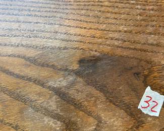 #32	Oak Bedside Table w/1 drawer and pull-out tray (as is finish) - 18x12x24	 $75.00 