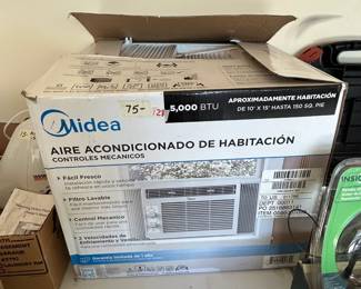 #128	Midea Aire Conditioner window Unit 5000 BTU	 $75.00 