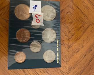 #61	Set of 8  1953-1954 Irish Coins	 $40.00 