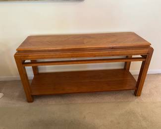 #12	Oak sofa table 54x18x27"	 $125.00 