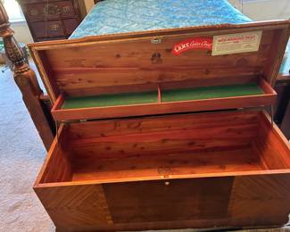 #80	Waterfall Lane Cedar Chest w/Tray (as is finish) - 46x18x21	 $45.00 