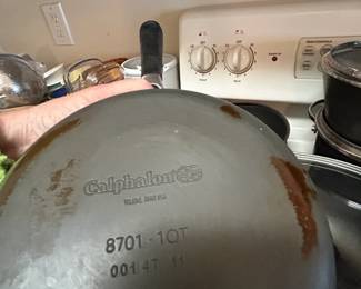 #99	Set of 6 pieces of Calphalon Pots & Lids	 $20.00 