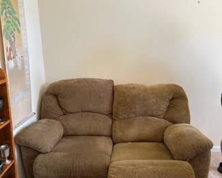 #1	Double recliner love seat 64" long	 $75.00 