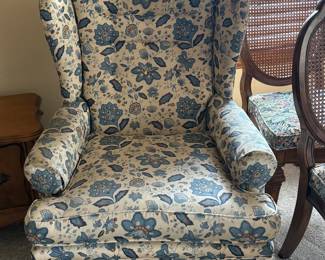 Two of two wingback chairs