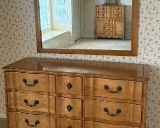 Woman’s dresser and mirror