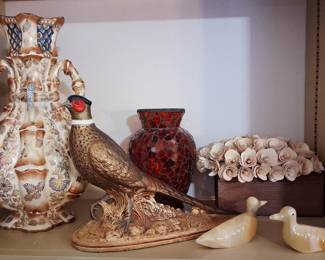 Beautiful Hungarian Vase and Water Fowl!