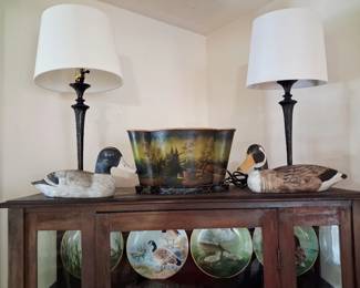 Antique Duck Decoys and Water Fowl Plate Set