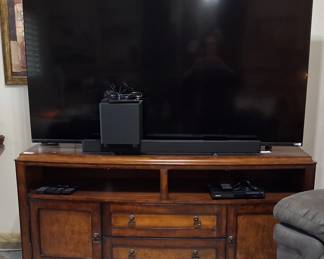64" Flatscreen TV.  Media Console