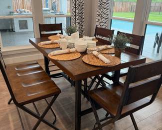 Super nice metal industrial dining set 