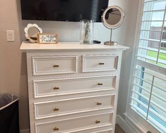 Beautiful tall white dresser