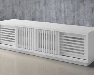 White Lacquer Media Console
