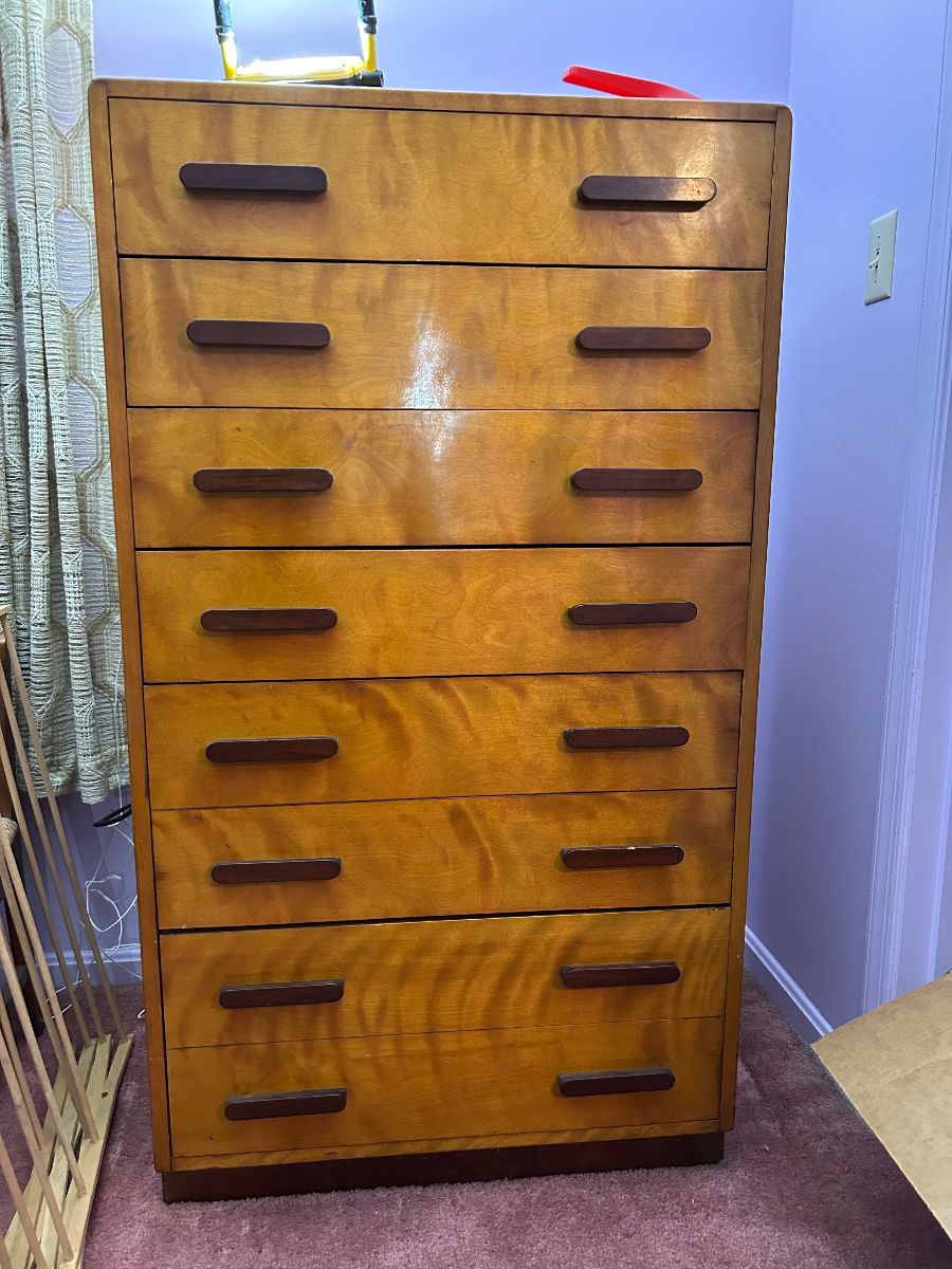 Mid-century modern imported Swedish dresser. 