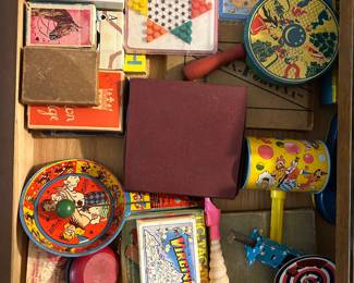 Tin games and noise makers