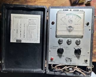 Antique Electrical equipment. TV tube tester