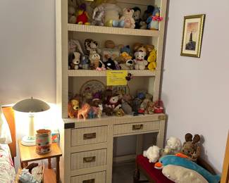STUFFIES! Oh, yeah and a desk and bookshelf for a children's room. 